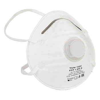 Респиратор противоаэрозольный TUM 112V (FFP1) с клапаном, к-т 10 шт